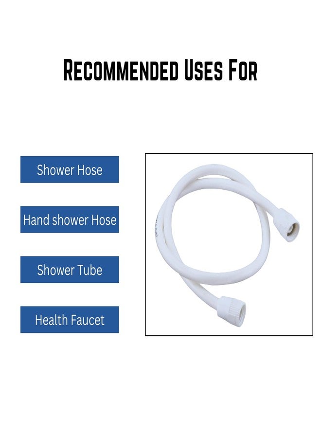 KINIK PVC 1 Meter Flexible Shower Hose | Hand Shower Hose Pipe & Health Faucet Tube for Bathroom | Leak-Proof, Durable & Easy Installation - Image 3